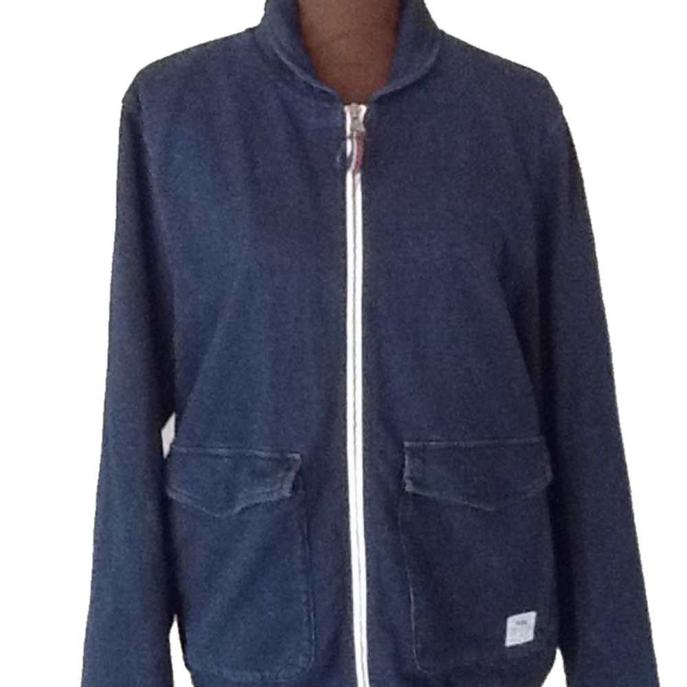 Tommy Hilfiger Zippered Collared Sweat Shirt